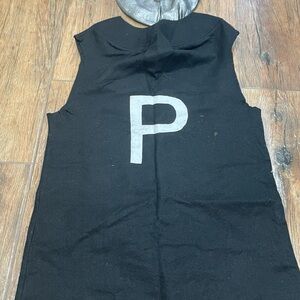 Spirit Black Sleeveless Top with Gray Lettering